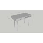 Γραφείο Marko 105x55x79cm μελαμίνη ξύλο ed2533 - Image 2