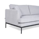 Γωνιακός καναπές Pearl γκρι 294x150x82cm ed2537 - Image 3