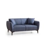 Καναπές διθέσιος Belissimo μπλε χρώμα 180x95x67cm ed2546 - Image 5