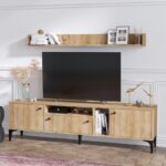 Έπιπλο τηλεόρασης Tito 180x35x52cm μελαμίνη ed2582 - Image 5