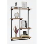 Ράφι τοίχου Dodo Sapphire Oak μελαμίνη 54x15x90cm ed2585 - Image 4