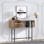 Κονσόλα Paco δρυς μαύρο μελαμίνη 100x85x35εκ ed2689 - Image 4