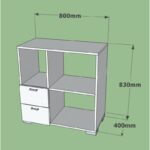 Ντουλάπι κουζίνας Ece λευκό 80x40x83cm ed2767 - Image 2