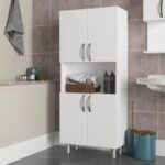 Ντουλάπι μπάνιου Salerno χρώμα λευκό 59 5x29 5x140 3 ed276