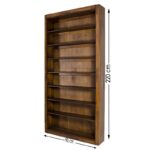 Βιβλιοθήκη Paina καφέ πεύκο 90x30x220εκ ed2772 - Image 2