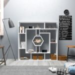 Βιβλιοθήκη Labrina άσπρο μελαμίνη 134x22x134εκ ed2793