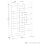 Βιβλιοθήκη Belinda άσπρο Cordoba μελαμίνη 94x22x139 5εκ ed2808 - Image 2