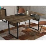 Τραπέζι Firma 180x91x77 6cm μελαμίνη μέταλλο ed2820