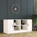 Σετ γραφείου Ango 140x60x73 8cm λευκό χρώμα μελαμίνη ed2826 - Image 5