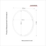 Καθρέπτης Brava καρυδί χρώματος  59x2x59cm ed2845 - Image 2