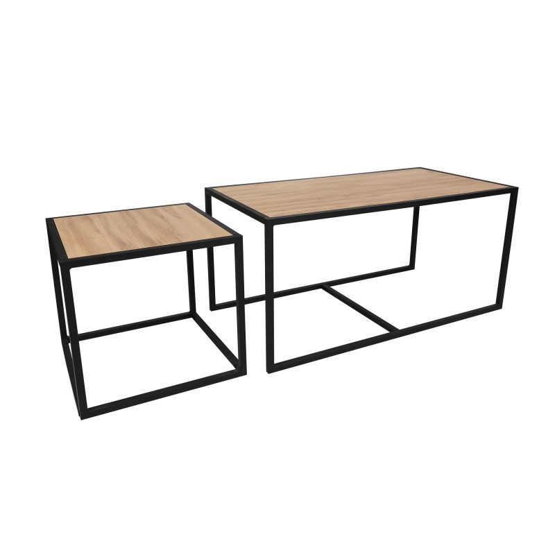 2853_6-800x800 Τραπεζάκια σαλονιού set Atlantis Oak χρώμα 104x50x50cm ed2853 - Image 1