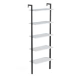 Ραφιέρα Magliana μαύρο άσπρο μελαμίνη 66 5x29 5x180εκ ed2929 - Image 3