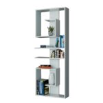 Βιβλιοθήκη Capy άσπρο μελαμίνη 60x19 6x161 8εκ ed2944 - Image 5