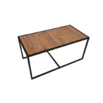 Τραπεζάκια σαλονιού set Atlantis καρυδί χρώμα 104x50x50cm ed3001 - Image 5