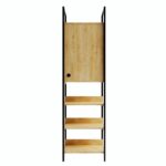 Ντουλάπα Poraz δρυς μελαμίνη 50x40x180εκ ed3022 - Image 3