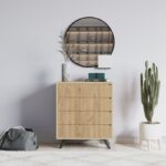 Συρταριέρα Suvera Oak μελαμίνη 70x40x86cm ed3039