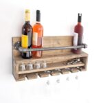 Ράφι Tubo μέταλλο ξύλο 60x28x11cm ed3065 - Image 2