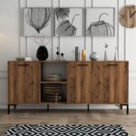 Μπουφέ Dafni καρυδί 180x45x80cm ed3076 - Image 5