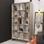 Βιβλιοθήκη Crotone δρυς μελαμίνη 90x25x165 5εκ ed3093 - Image 5