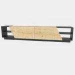 Έπιπλο τηλεόρασης Rhodes ανθρακί Oak 240x37 1x47 4cm ed3097 - Image 3