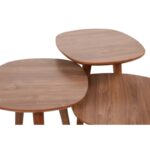 Βοηθητικά τραπεζάκια Bella καρυδί χρώμα μελαμίνη 41x47xH39cm ed3110 - Image 3