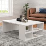 Τραπέζι σαλονιού Defne άσπρο μελαμίνη 90x60x33 6εκ ed3159 - Image 4