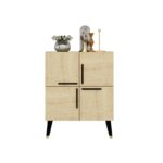 Ντουλάπι Makro Sapphire Oak μελαμίνη 70x35x90cm ed3165 - Image 5