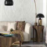 Βοηθητικό τραπέζι Mezzo μέταλλο ανθρακί μελαμίνη καρυδί 37 4x33 8x58cm ed3178 - Image 4