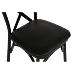 Καρέκλα Splendore μαύρο χρώμα μέταλλο 42x41x84cm σετ 4τεμ ed3184 - Image 4