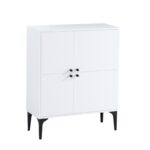 Ντουλάπι Canopo λευκό χρώμα 90x35x115cm ed3205 - Image 3