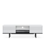 Έπιπλο τηλεόρασης Colosseo λευκό μαύρο 160x35x52cm ed3206 - Image 4