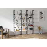 Βιβλιοθήκη Beyler άσπρο μελαμίνη 160x26x160εκ ed3218