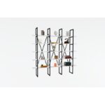 Βιβλιοθήκη Beyler άσπρο μελαμίνη 160x26x160εκ ed3218 - Image 4