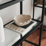 Βιβλιοθήκη Ram μαύρο μέταλλο επιφάνεια γυαλί 80x30x165εκ ed3273 - Image 5