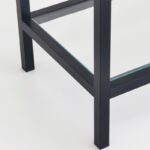 Βιβλιοθήκη Ram μαύρο μέταλλο επιφάνεια γυαλί 80x30x165εκ ed3273 - Image 3