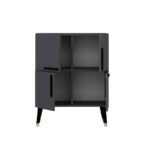 Ντουλάπι Makro ανθρακί μελαμίνη 70x35x90cm ed3274 - Image 3