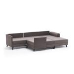 Γωνιακός καναπές Belen καφέ χρώμα 300x202x78cm ed3293 - Image 5