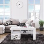 Τραπέζι σαλονιού Reeta άσπρο μελαμίνη 92x63 6x40εκ ed3337