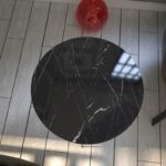 Βοηθητικό τραπέζι Sandalf μαύρο άσπρο χρώμα μελαμίνη 40x44cm ed3421 - Image 5