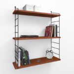 Ράφι τοίχου Armoni καρυδί μελαμίνη 72x85x20cm ed3429