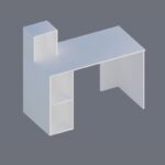 Γραφείο Stabile λευκό χρώμα 120x60x107 6cm μελαμίνη ed3440 - Image 3