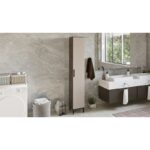 Ντουλάπι μπάνιου Veo καφέ ανθρακί μελαμίνη 29 5x29 5x183 6εκ ed3447 - Image 5