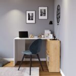 Γραφείο Voi λευκό oak 120x75cm μελαμίνη ed3551 - Image 5