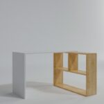 Γραφείο Voi λευκό oak 120x75cm μελαμίνη ed3551 - Image 3