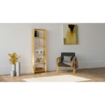 Βιβλιοθήκη New δρυς μελαμίνη 160x19 6x50εκ ed3553