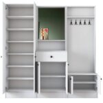 Έπιπλο εισόδου Vox άσπρο μελαμίνη 179 4x37 3x182 8εκ ed355 - Image 3