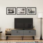 Έπιπλο τηλεόρασης Mia ανθρακί 150x35x55cm ed3620