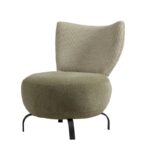 Καρέκλα Loly πράσινο σετ 2 μεταλλίκα πόδια 74x64x84εκ ed3666 - Image 5