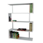 Βιβλιοθήκη Sunrise άσπρο μελαμίνη 90x22x129εκ ed3687 - Image 3