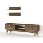 Έπιπλο TV Vince μελαμίνη 150x29 5x45 5cm ed3715 - Image 4